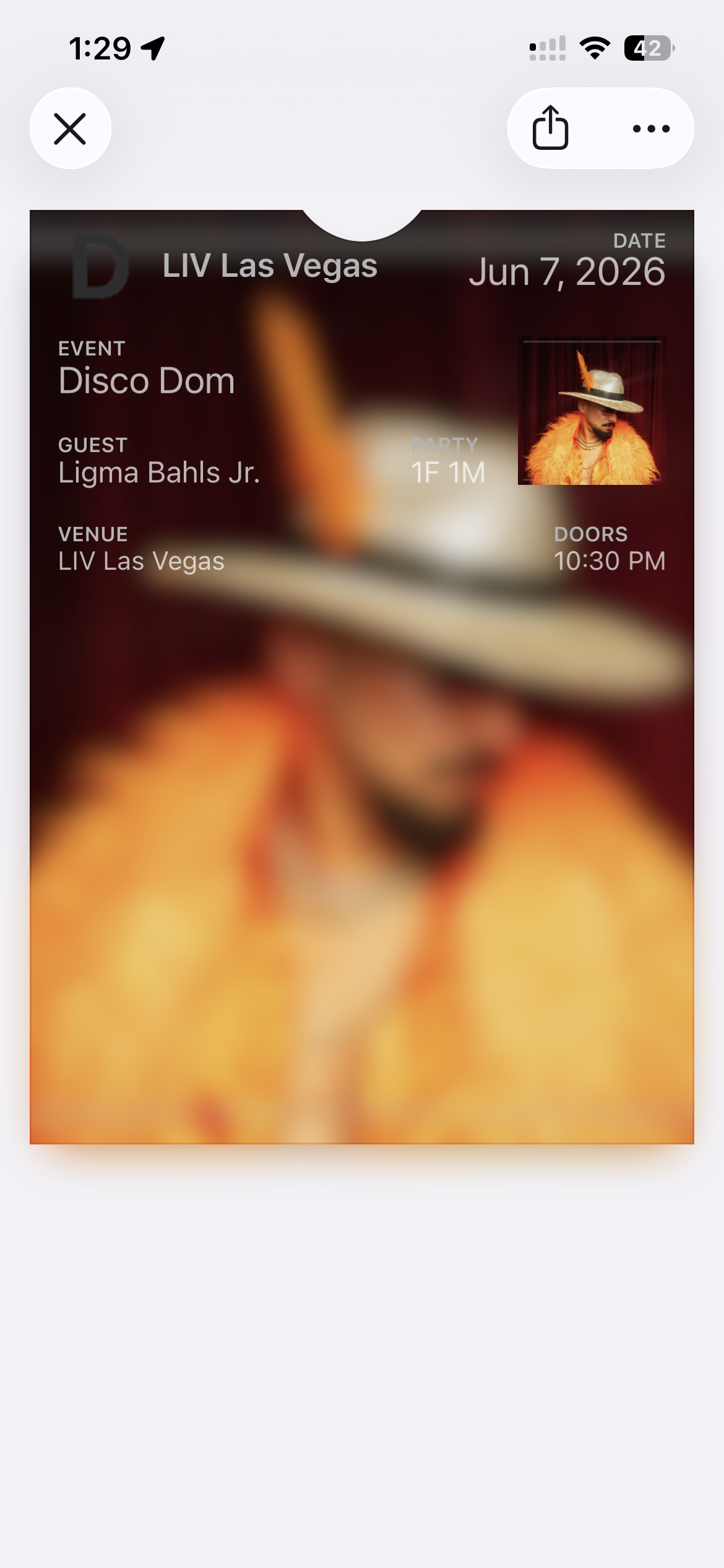 Apple Wallet pass on iPhone
